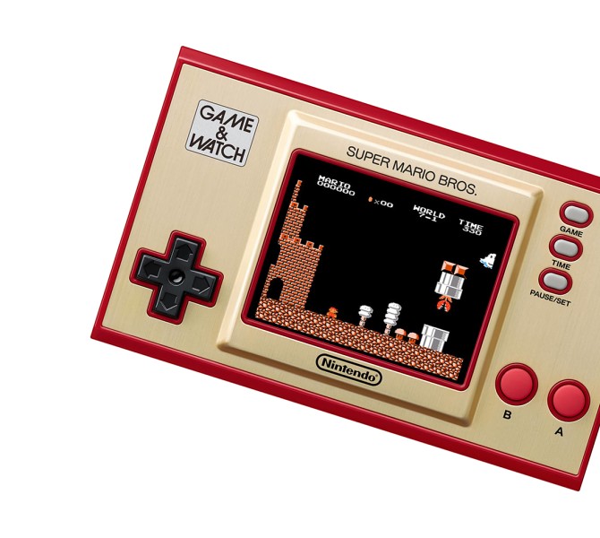 Recenze retro hern konzole Nintendo Game & Watch: Super Mario Bros