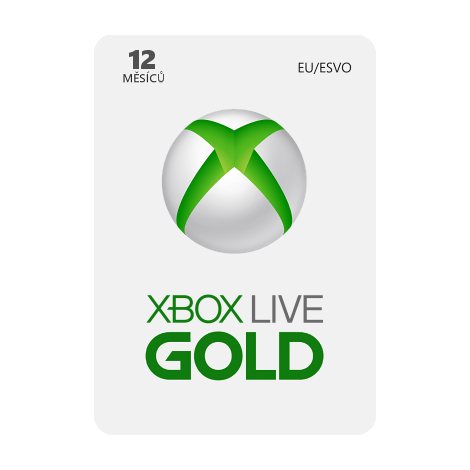 Microsoft Xbox Live Gold 12 měsíců