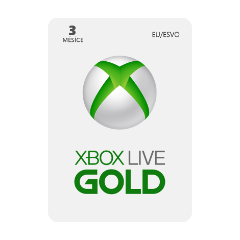 Microsoft Xbox Live Gold 3 měsíce
