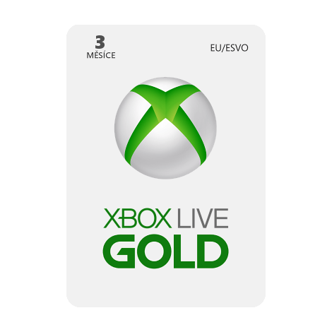 Microsoft Xbox Live Gold 3 msce